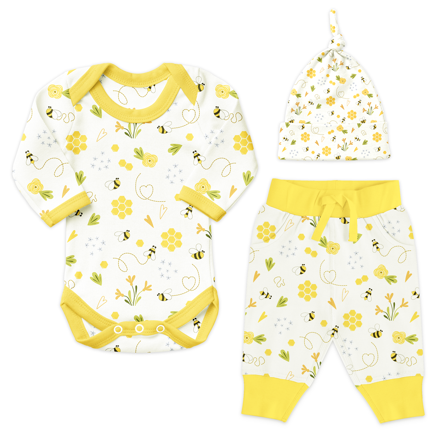 Endanzoo Coming Home Newborn Organic Gift Set - BumbleBee