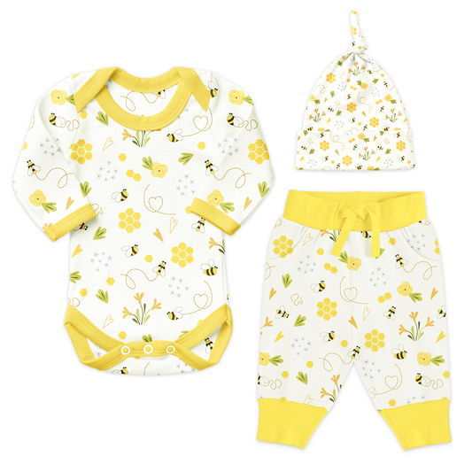 Endanzoo Coming Home Newborn Organic Gift Set - BumbleBee