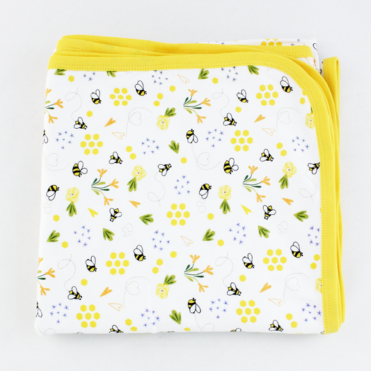 Endanzoo Baby Organic Swaddle Blanket - BumbleBee