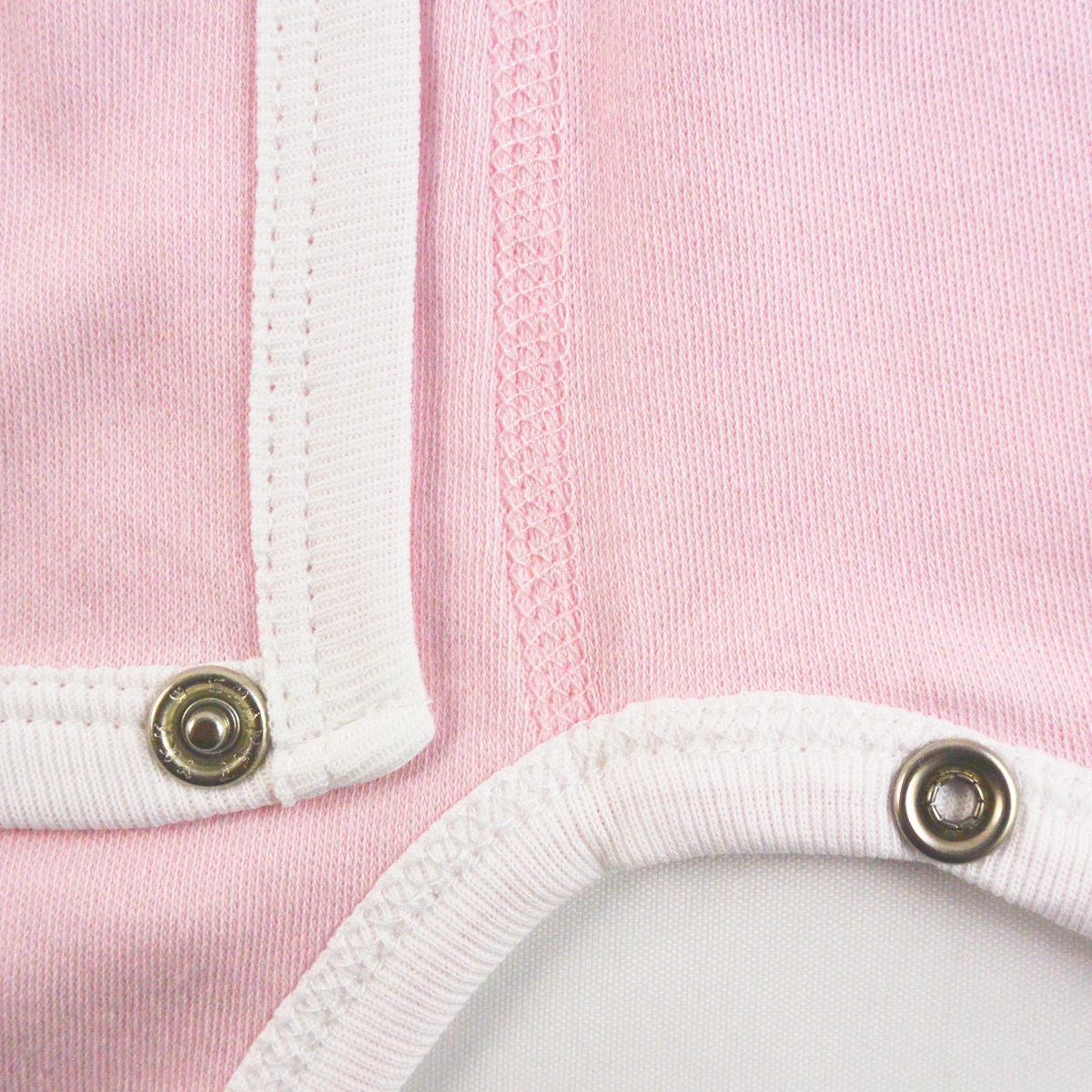 Organic Long Sleeve Kimono Bodysuit - Pink