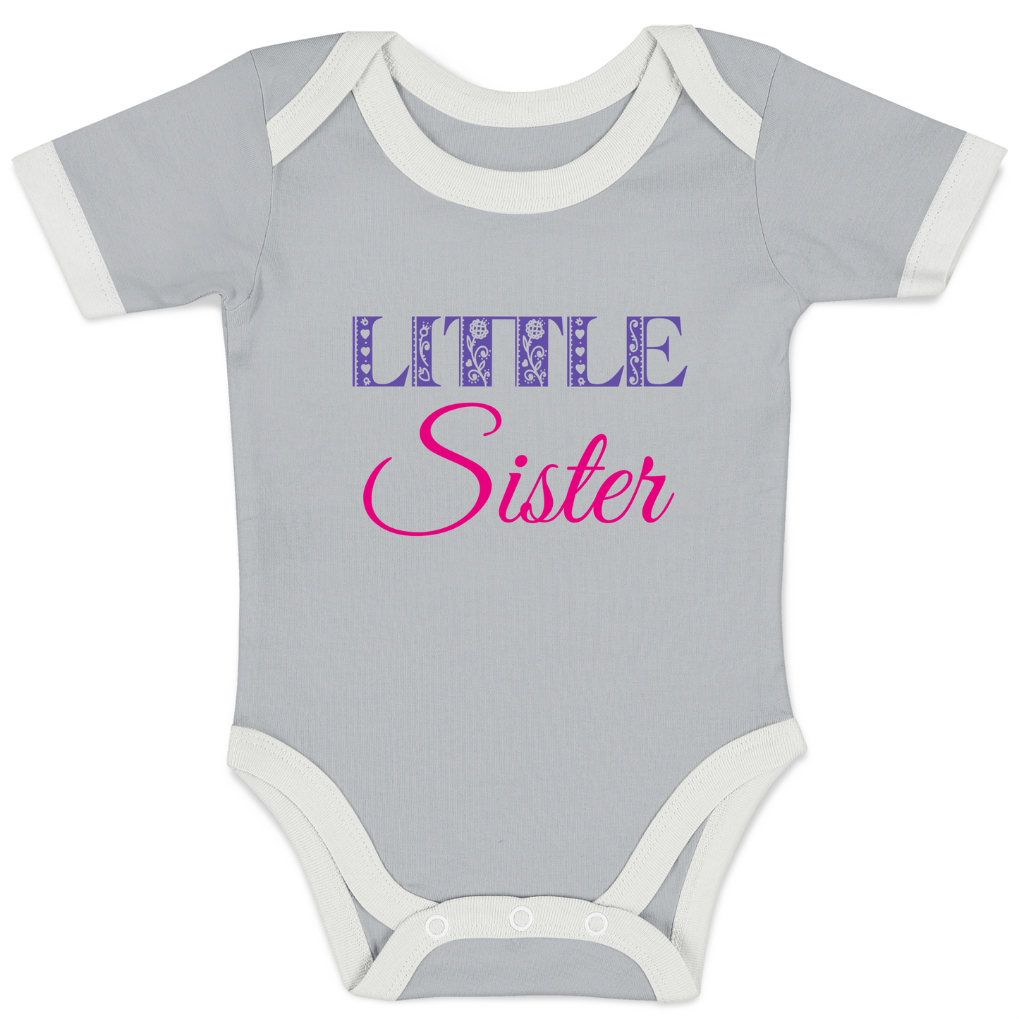 Matching Sisters Organic Kids Tee Shirt - Big Sister & Little Sister