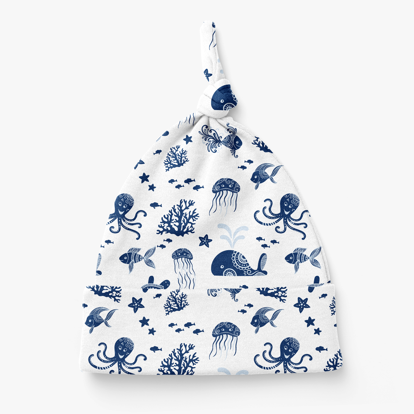 Endanzoo Home Coming Newborn Boy Organic Gift Set - Whale & Friends