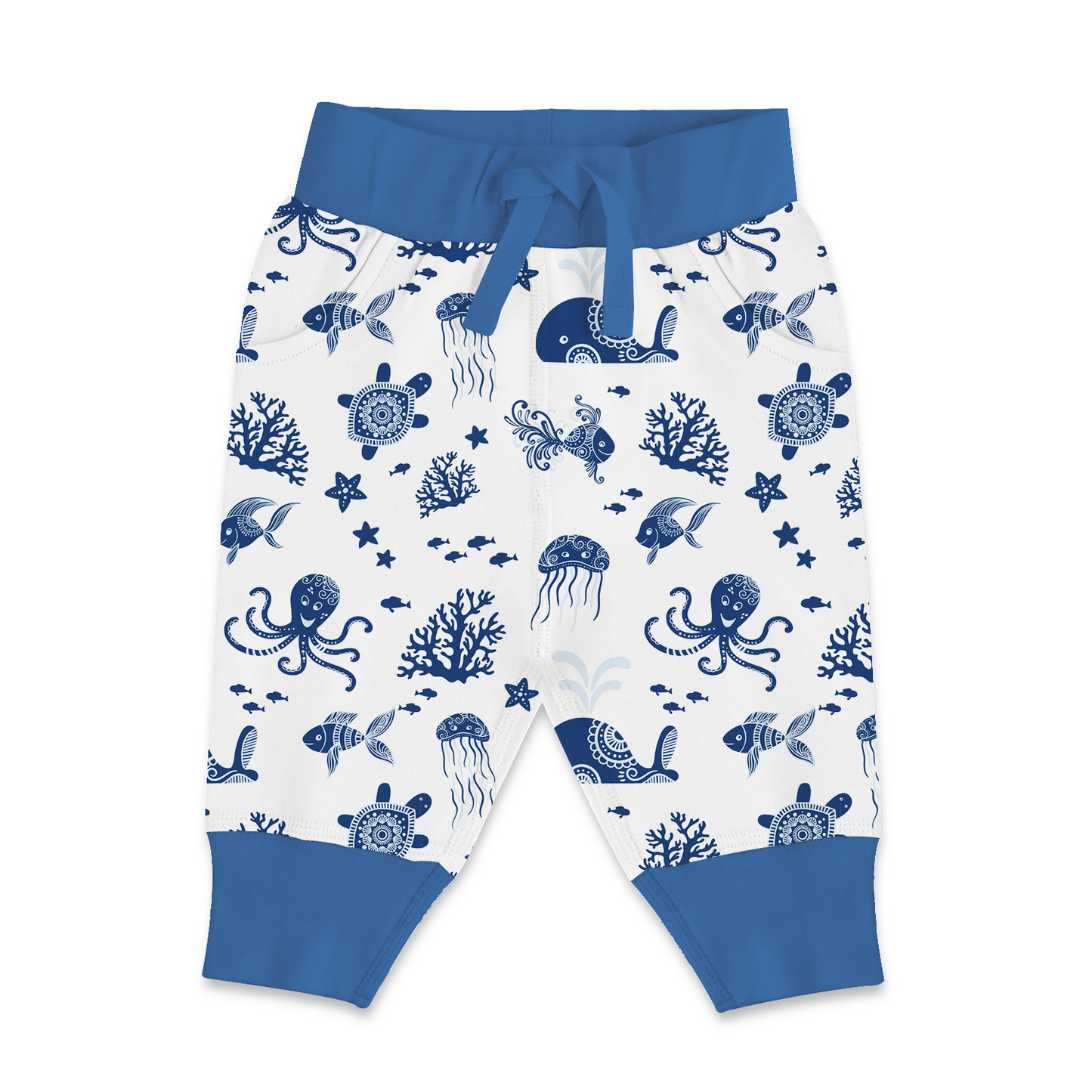 Endanzoo Home Coming Newborn Boy Organic Gift Set - Whale & Friends