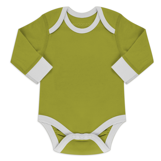 Organic Long Sleeve Bodysuit - Green