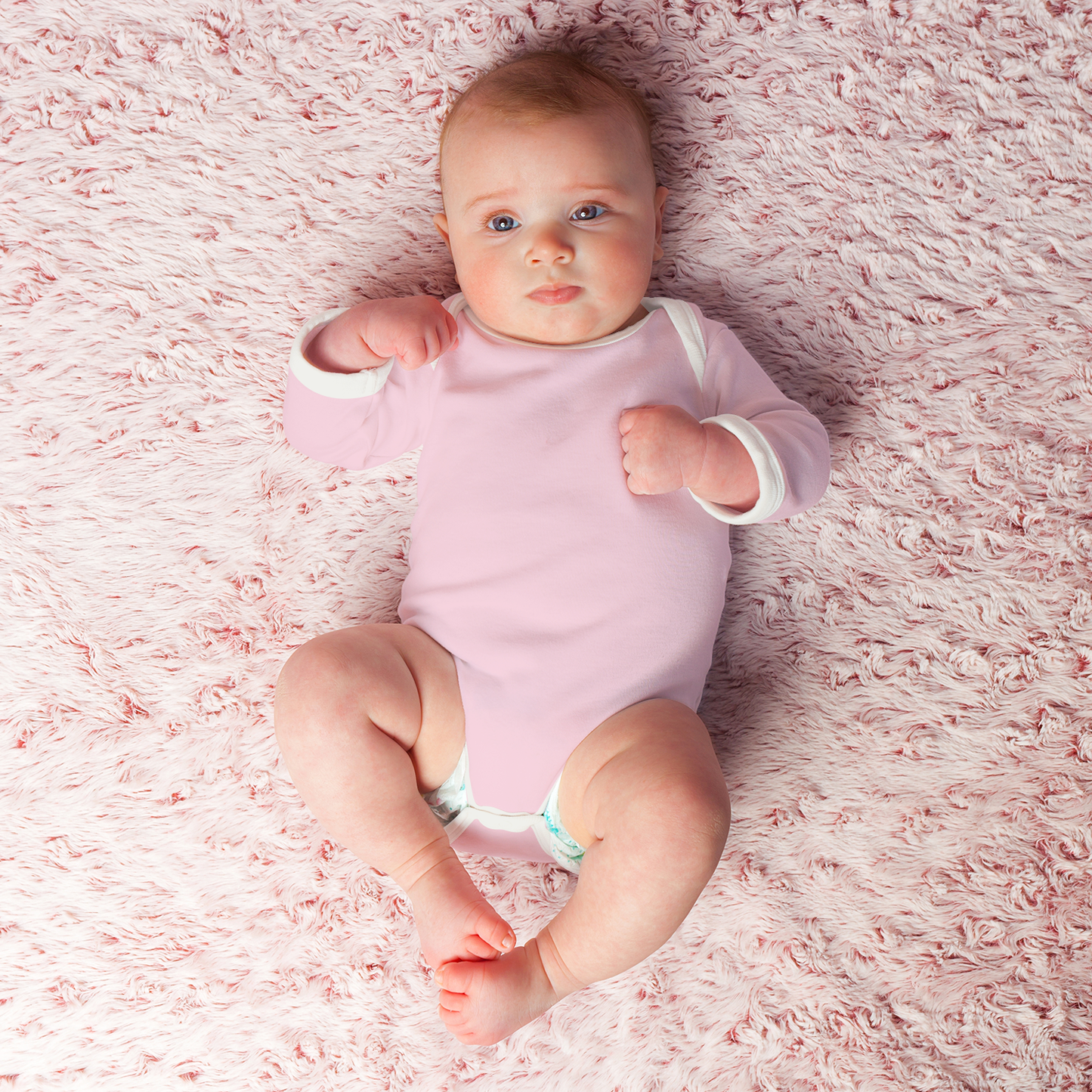 Endanzoo Organic Long Sleeve Onesie - Pink