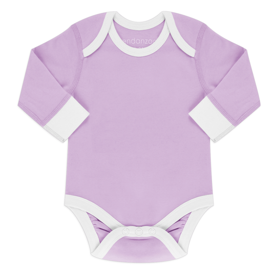 Organic Long Sleeve Bodysuit - Purple