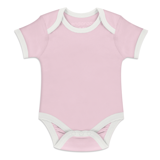 Organic Short Sleeve Bodysuit - Pink