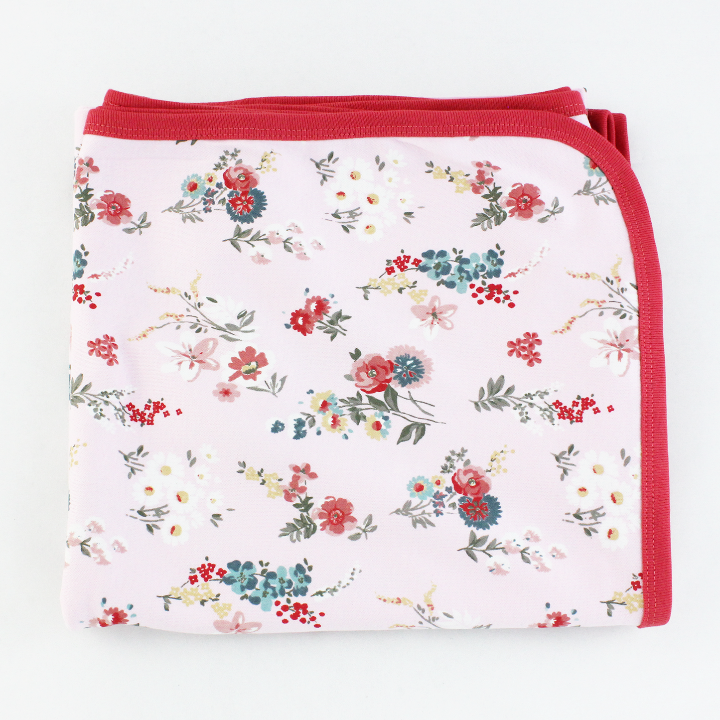 Endanzoo Organic Baby Girl Swaddle Blanket- Pink Blossom