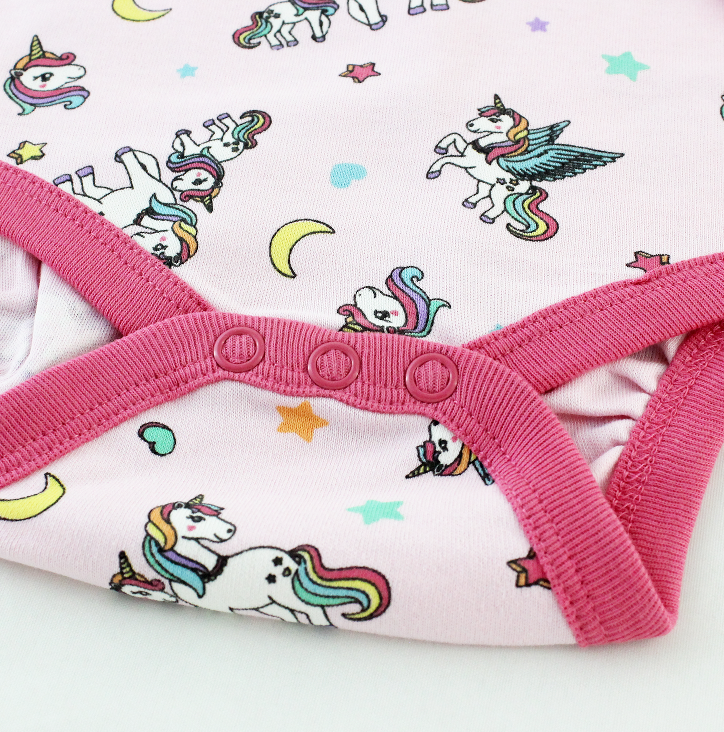 Endanzoo Organic Long Sleeve Bodysuit - Rainbow Unicorn