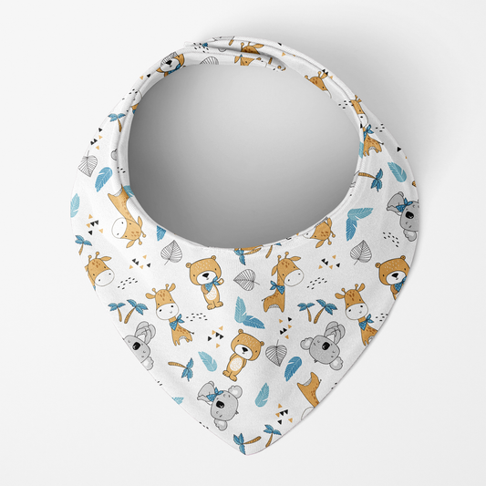 Endanzoo Organic Cotton Bib - Jungle Cuties