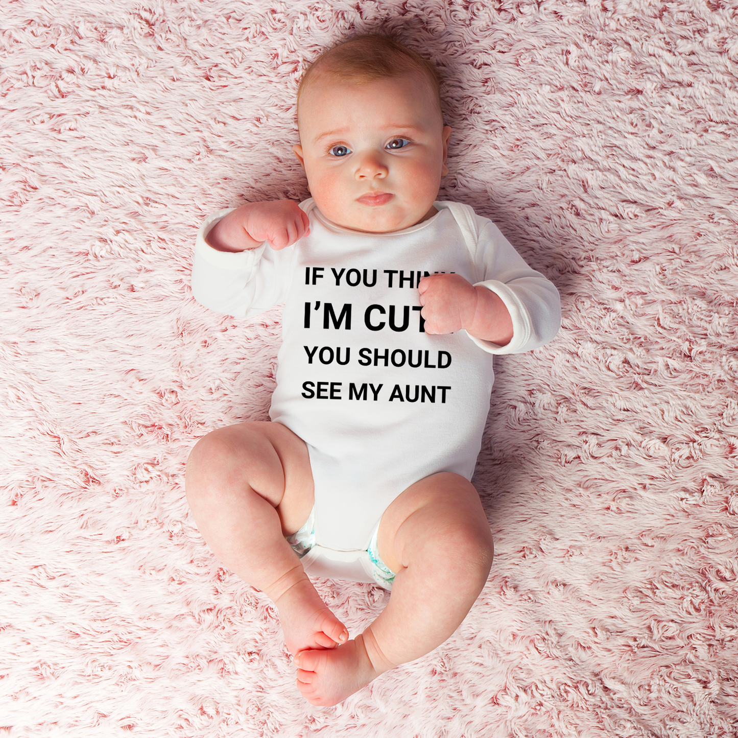 See My Cute Aunt Organic Baby Bodysuit