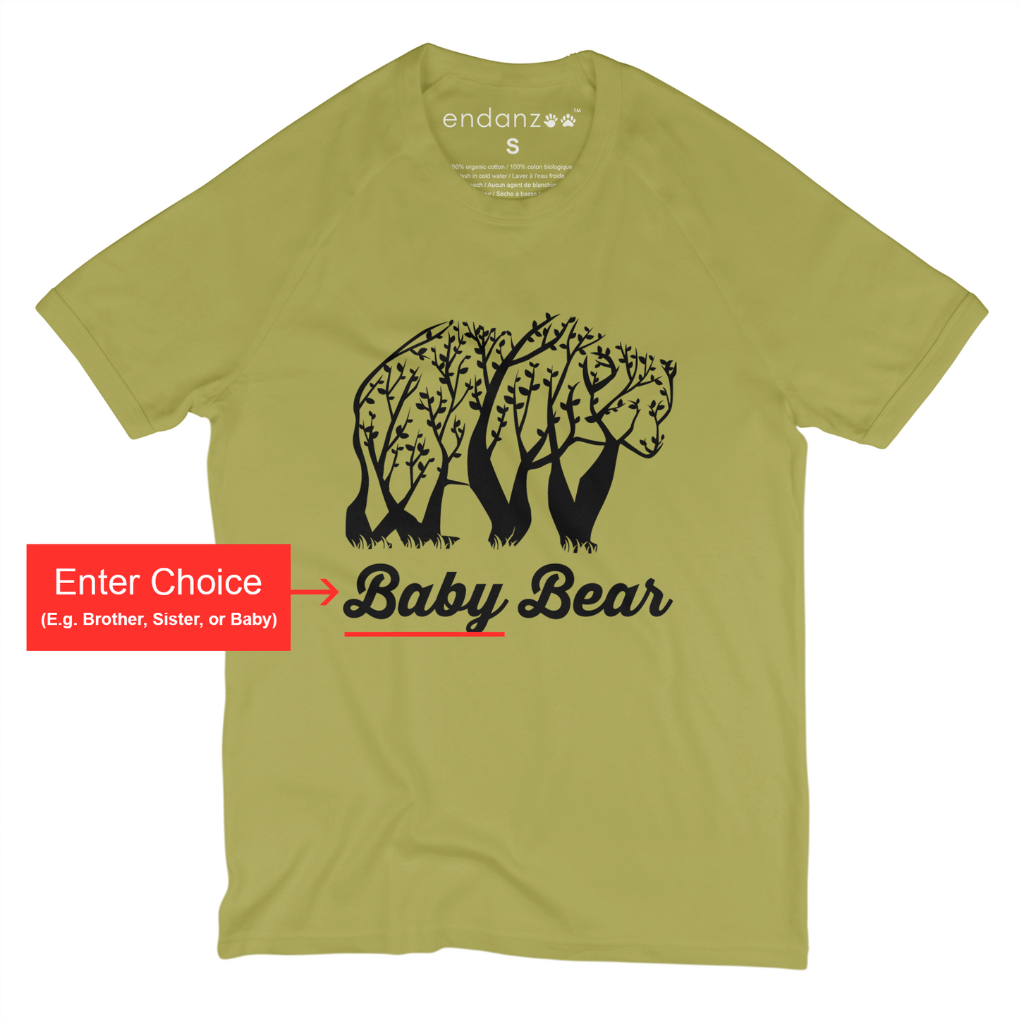 Matching Family Organic Tee Shirts- Tree Bears