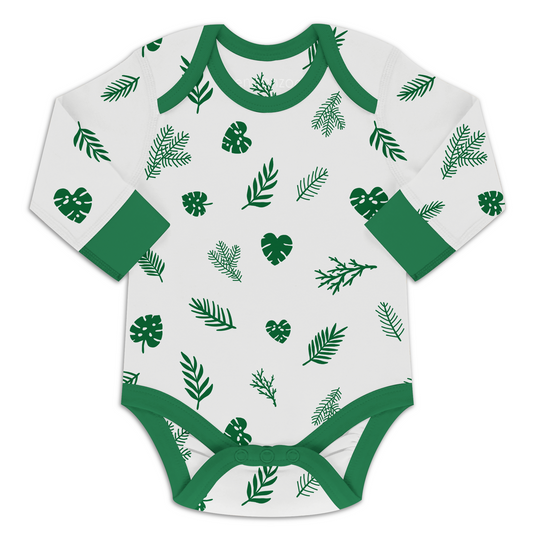 Endanzoo Organic Long Sleeve Onesie - Tropical Rainforest