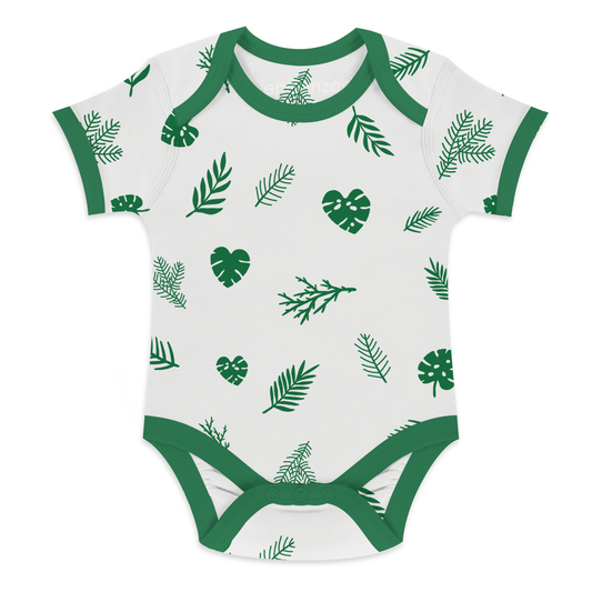 Endanzoo Organic Short Sleeve Onesie - Tropical Rainforest