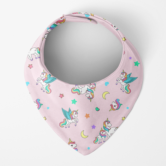 Endanzoo Organic Cotton Bib - Rainbow Unicorn