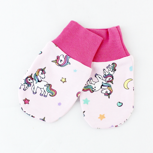 Endanzoo Organic Cotton Mitten - Rainbow Unicorn