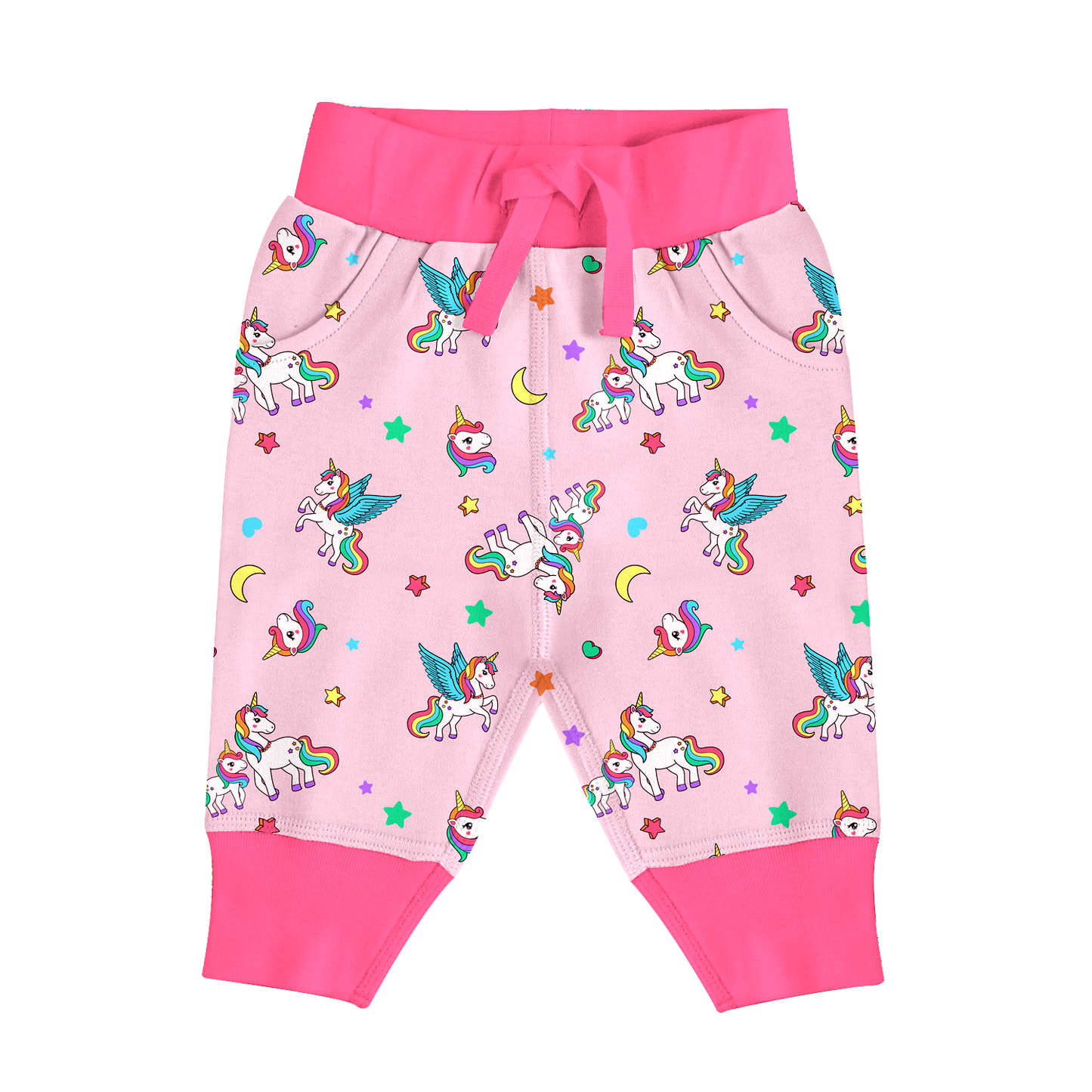 Endanzoo Organic Cuff Pant - Rainbow Unicorn