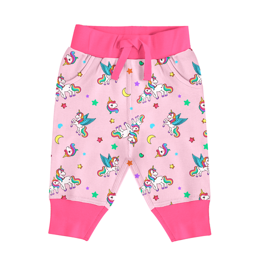 Endanzoo Organic Cuff Pant - Rainbow Unicorn