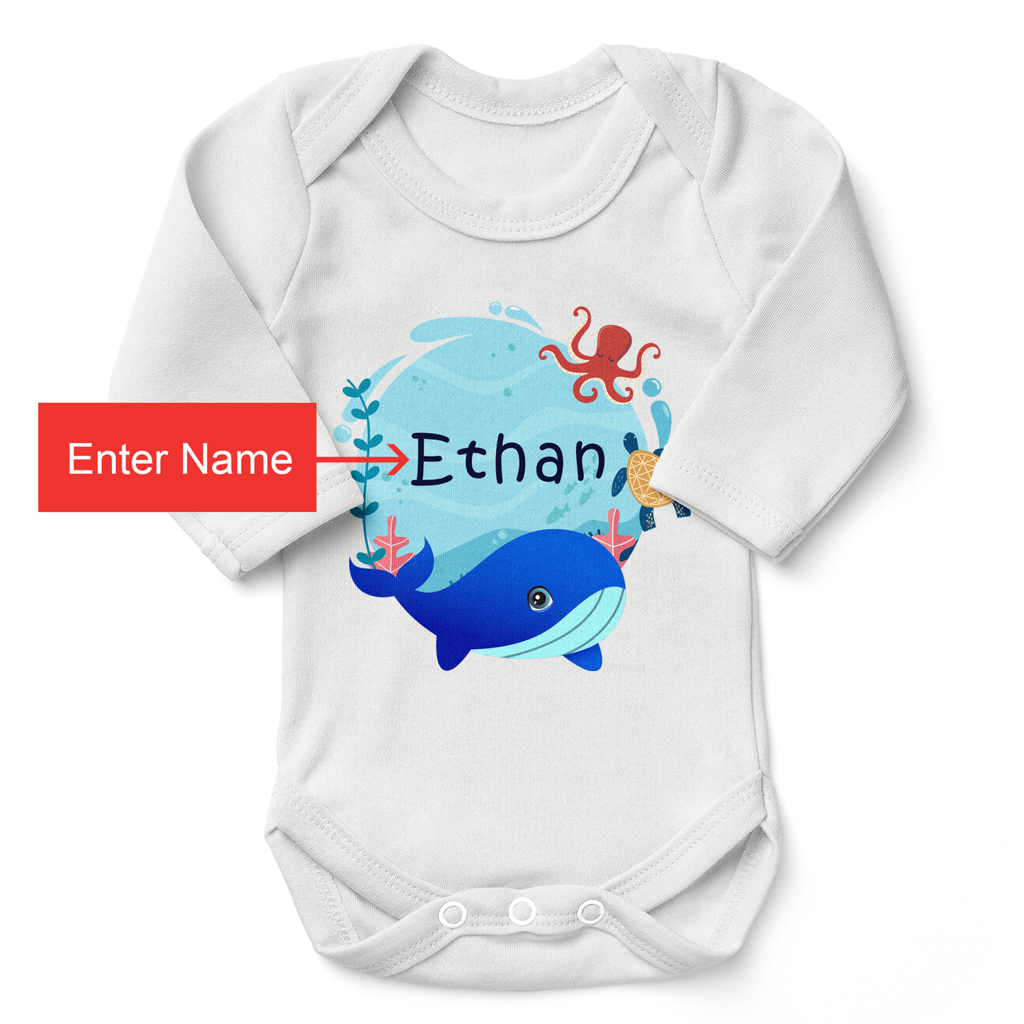 Endanzoo Home Coming Newborn Boy Organic Gift Set - Whale & Friends