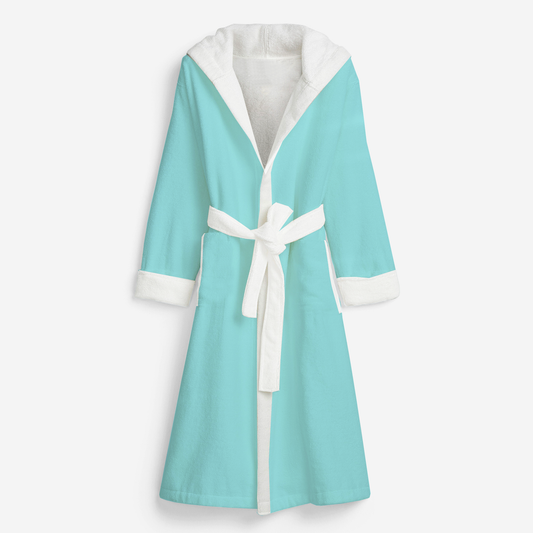 Endanzoo Organic Cotton Maternity Robe - Aqua