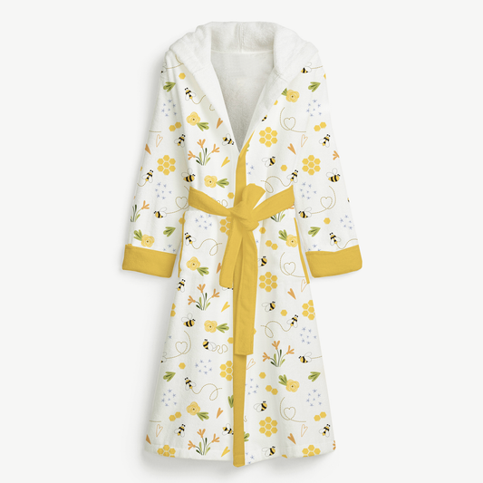 Endanzoo Organic Cotton Maternity Robe - BumbleBee