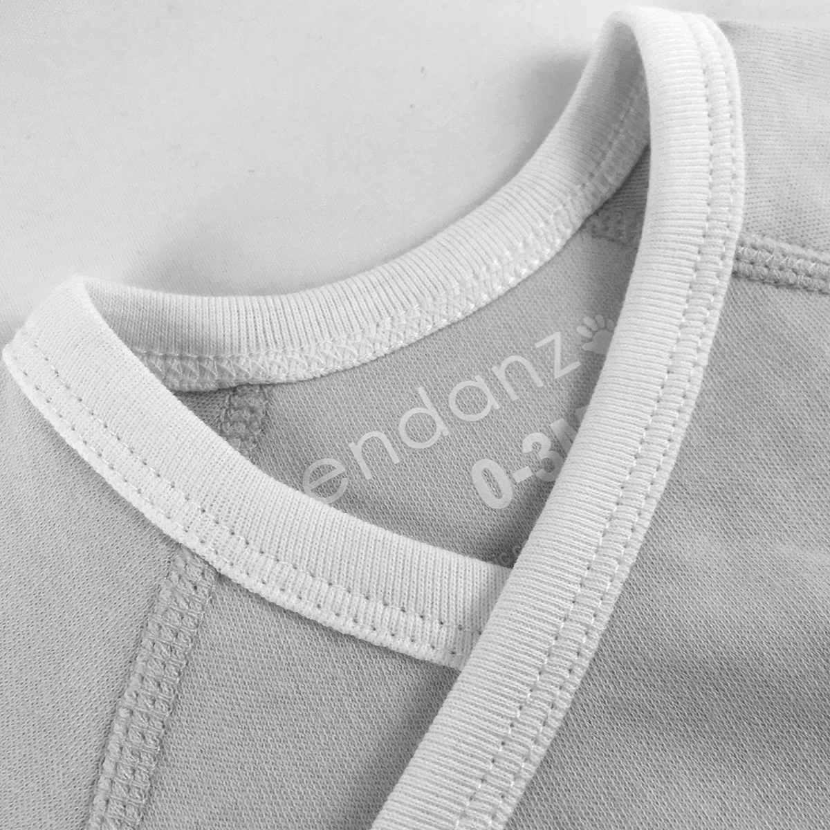 Organic Short Sleeve Kimono Bodysuit - Grey