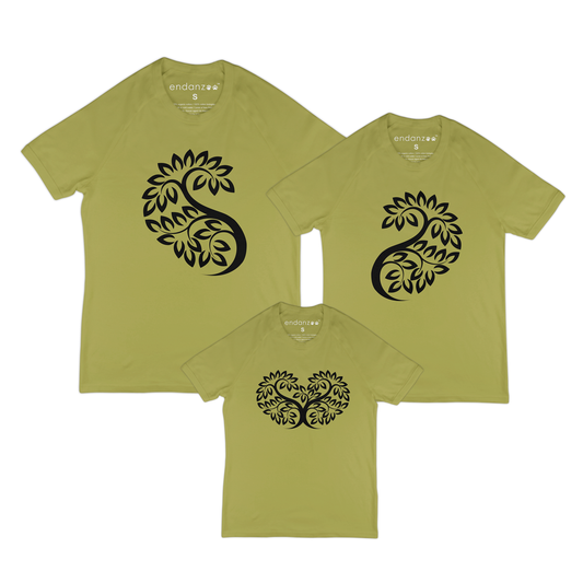 Matching Family Organic Tee Shirts - Family Tree Love