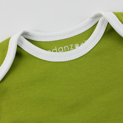 Organic Long Sleeve Bodysuit - Green