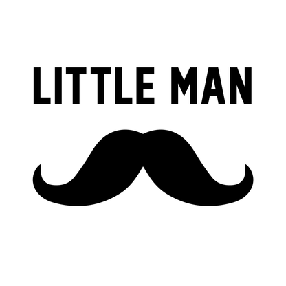 [Personalized] Little Man Organic Long Sleeves Baby Bodysuit