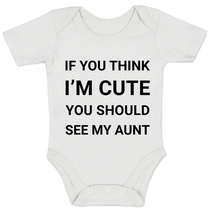 See My Cute Aunt Organic Baby Bodysuit