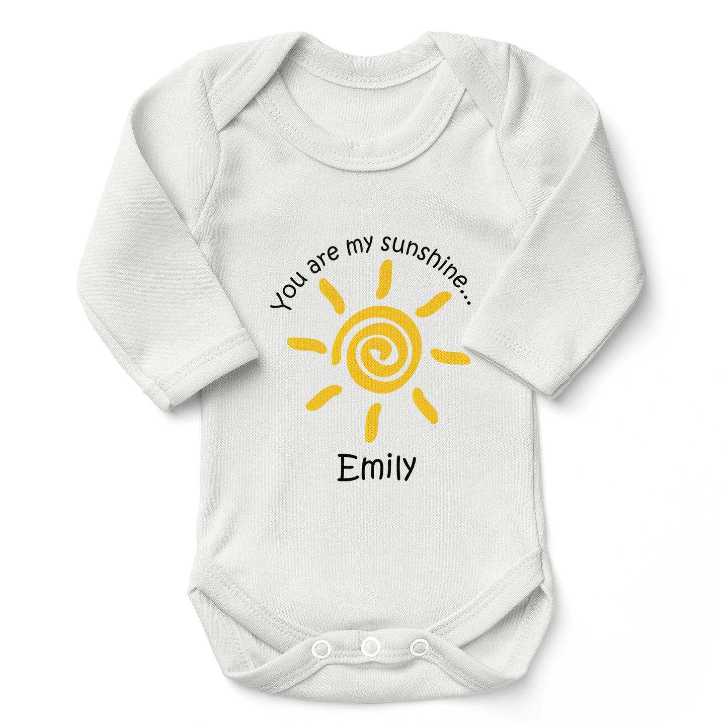[Personalized] You are my Sunshine - Organic Baby Bodysuit
