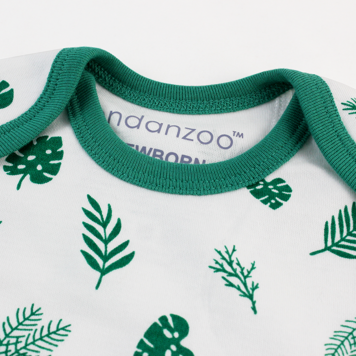 Endanzoo Organic Short Sleeve Onesie - Tropical Rainforest