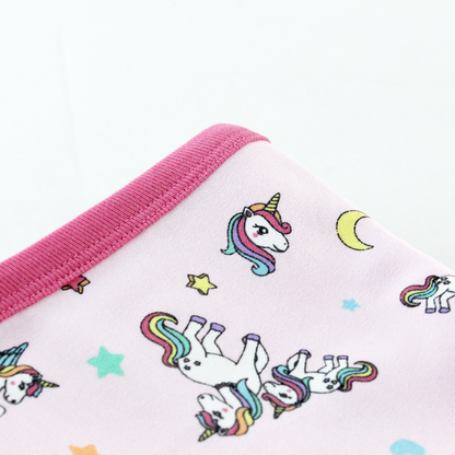 Endanzoo Organic Baby Swaddle Blanket - Rainbow Unicorn