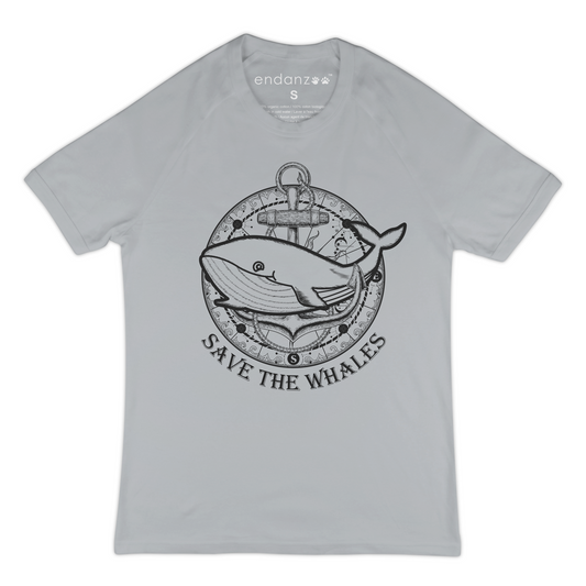 Whale With Anchor - Save The Whales - Organic T-Shirt - Women