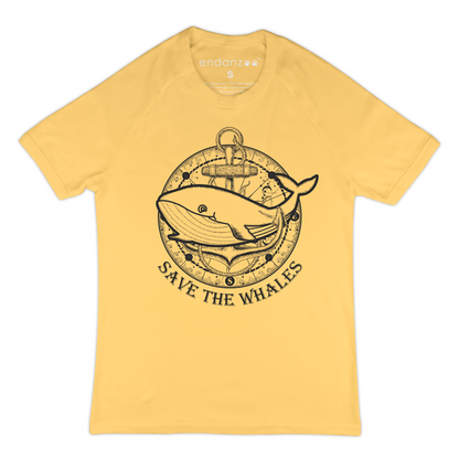 Whale With Anchor - Save The Whales - Organic T-Shirt - Women