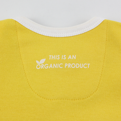 Organic Long Sleeve Bodysuit - Yellow