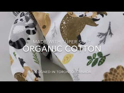 Endanzoo Organic Baby Romper Blanket Gift Set - Safari Hugs