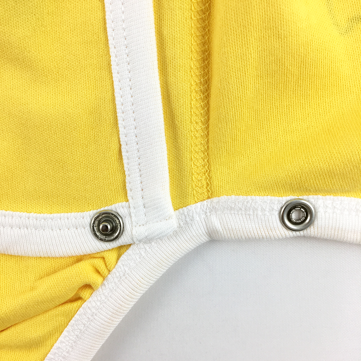 Organic Short Sleeve Kimono Bodysuit - Yellow